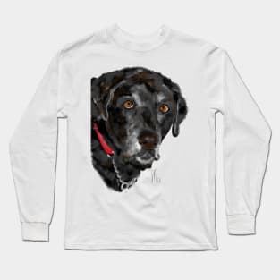 Black Labrador Retriever Dog Long Sleeve T-Shirt